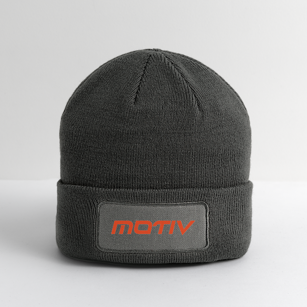 Motiv Patch Beanie - charcoal grey