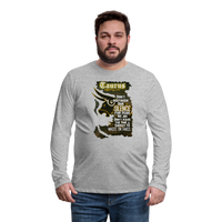 "Taurus Mentality" Premium Long Sleeve T-Shirt - heather gray