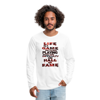 Lie Is A Game Premium Long Sleeve T-Shirt - white