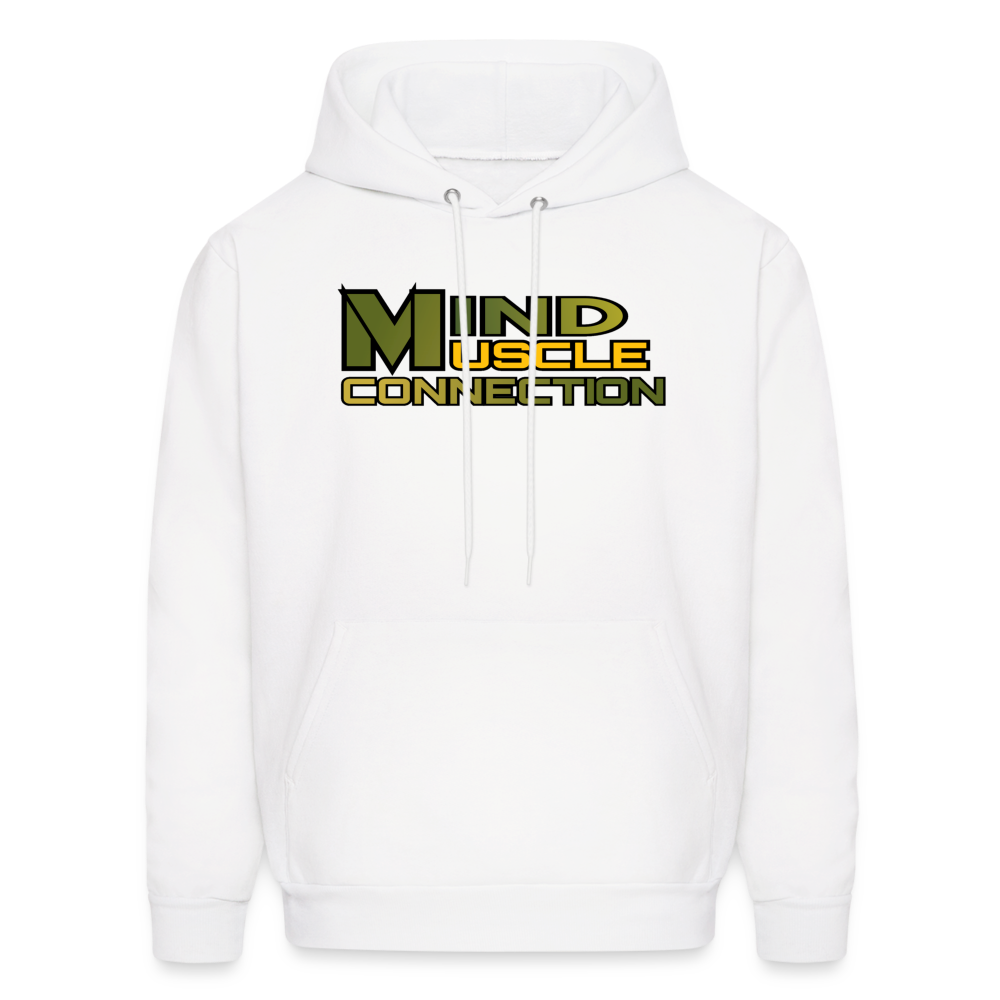 Mind Muscle Connection Men's Hoodie - white