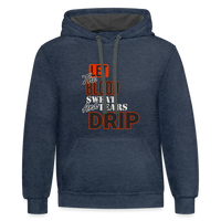 Let The Blood Sweat & Tears Drip Premium Hoodie - indigo heather/asphalt