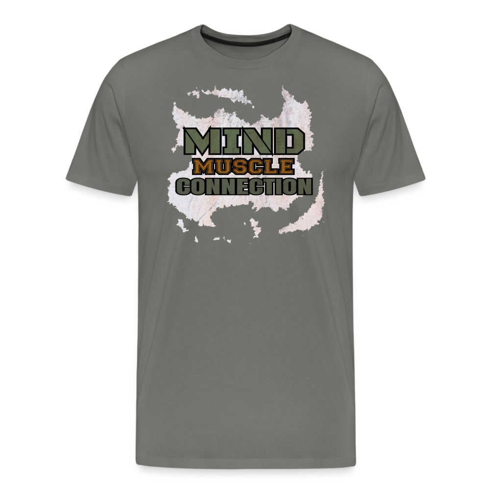 Mind Muscle Connection Premium T-Shirt - asphalt gray