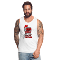 "TRUE FRREEDOM" Men’s Premium Tank - white