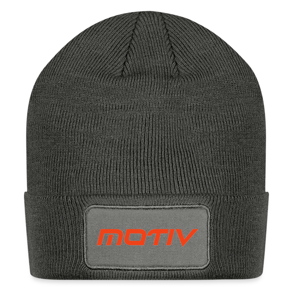 Motiv Patch Beanie - charcoal grey