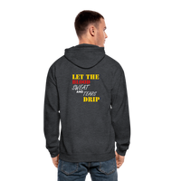 "Blood Sweat & Tears  Heavy Blend Adult Zip Hoodie - deep heather