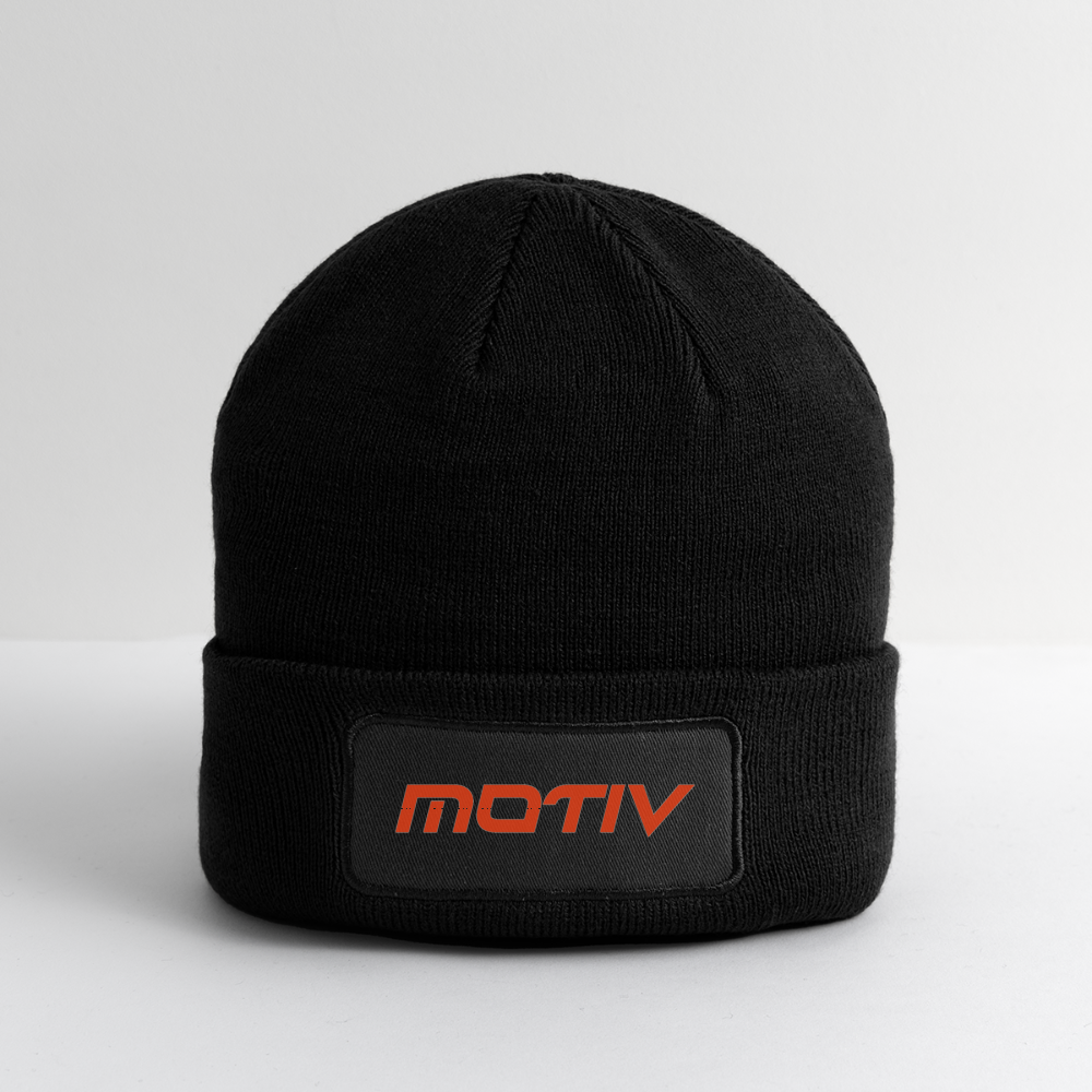 Motiv Patch Beanie - black