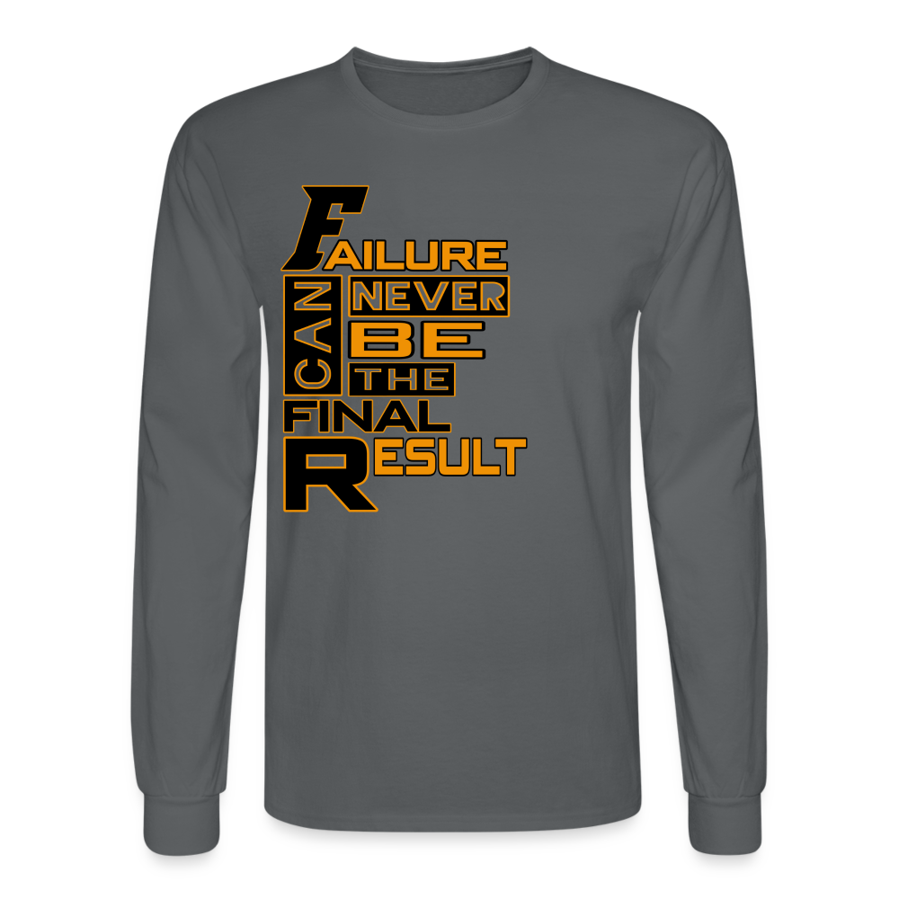 FINAL RESULT Men's Long Sleeve T-Shirt - charcoal