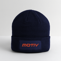 Motiv Patch Beanie - navy