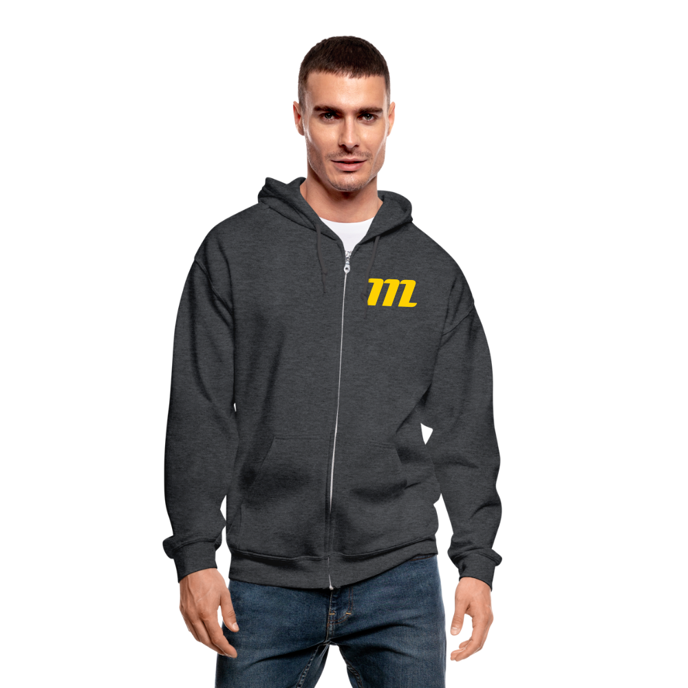 "Blood Sweat & Tears  Heavy Blend Adult Zip Hoodie - deep heather