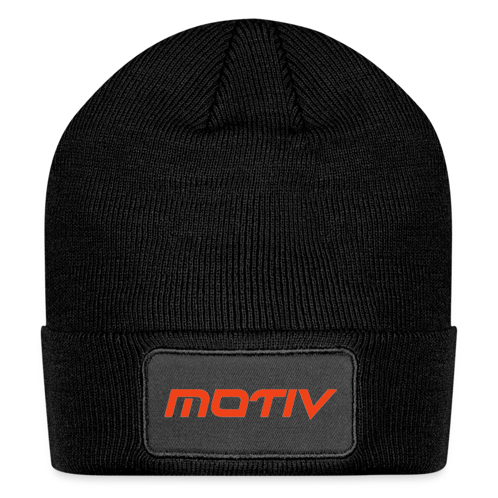 Motiv Patch Beanie - black