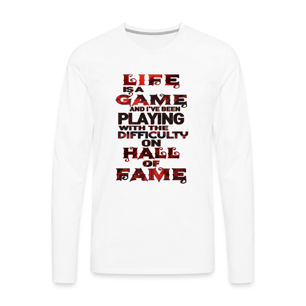 Lie Is A Game Premium Long Sleeve T-Shirt - white