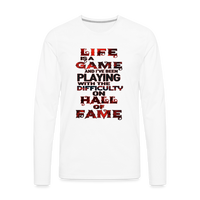 Lie Is A Game Premium Long Sleeve T-Shirt - white