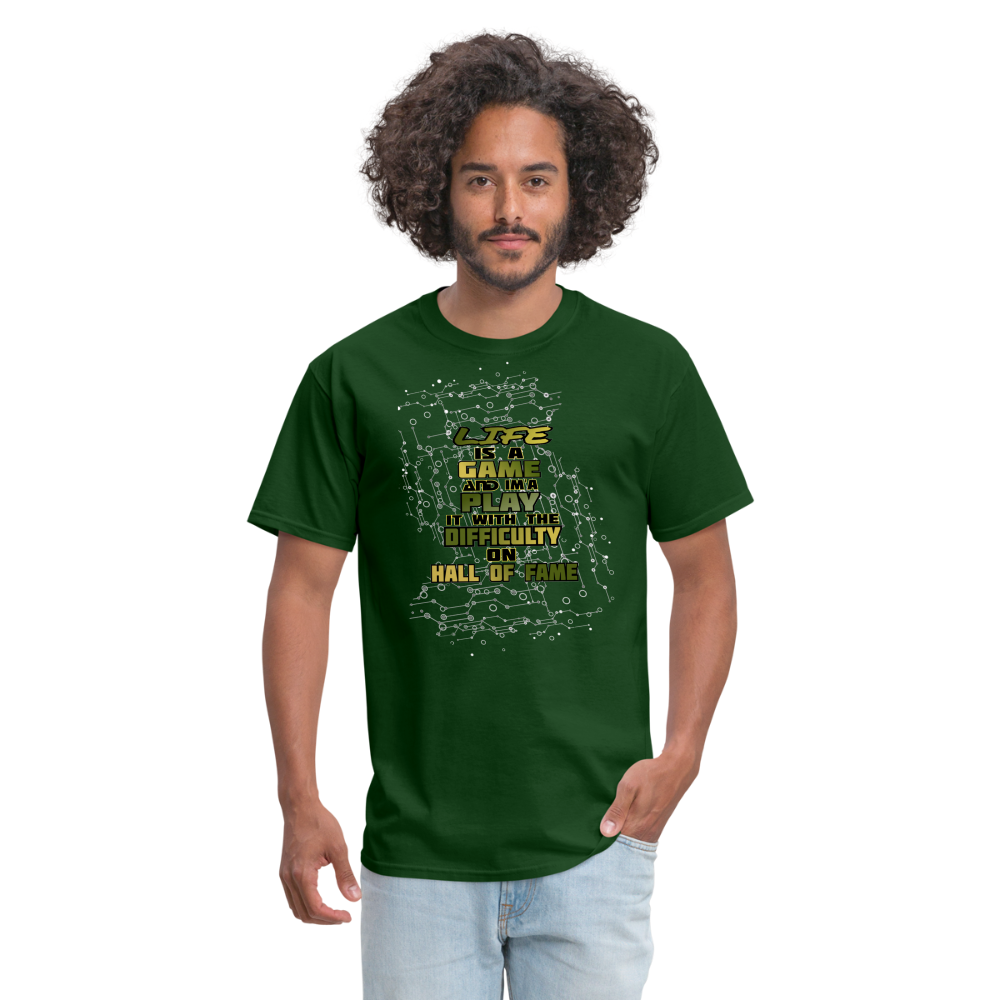 Life Is A Game Classic T-Shirt - forest green