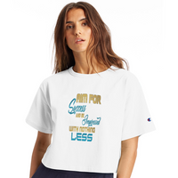 Aim For Success Women’s Champion Cropped T-Shirt - white