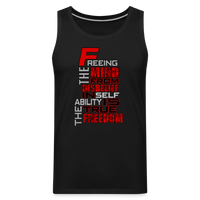 "TRUE FRREEDOM" Men’s Premium Tank - black