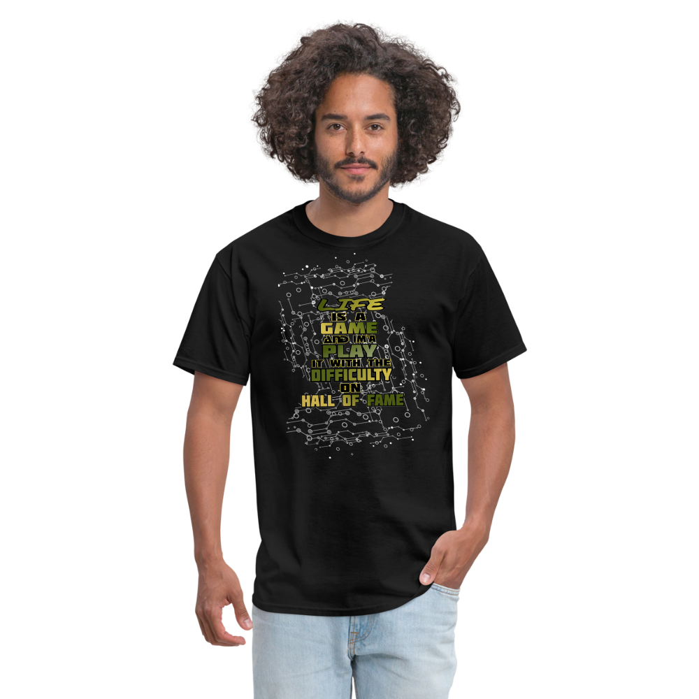 Life Is A Game Classic T-Shirt - black