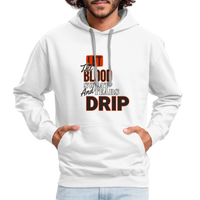 Let The Blood Sweat & Tears Drip Premium Hoodie - white/gray