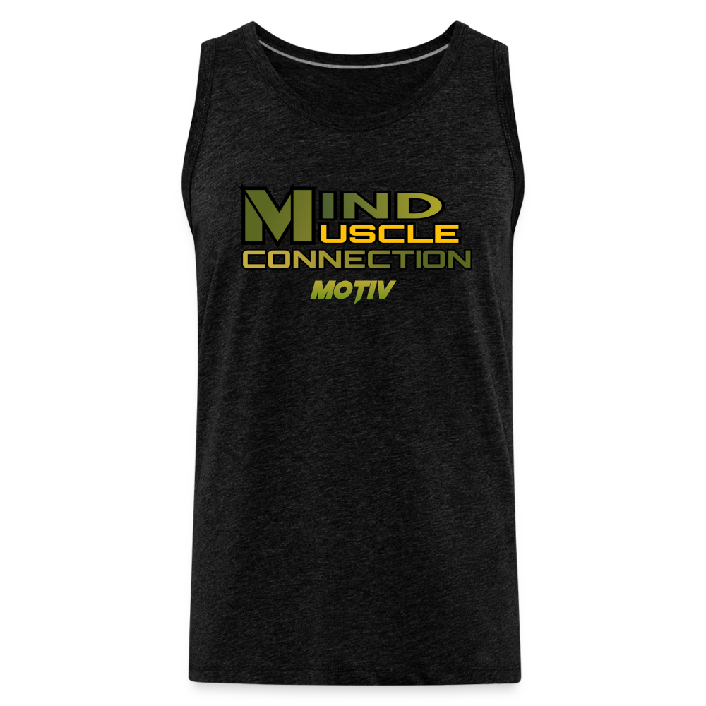 Mind Muscle Connection Men’s Premium Tank - charcoal grey