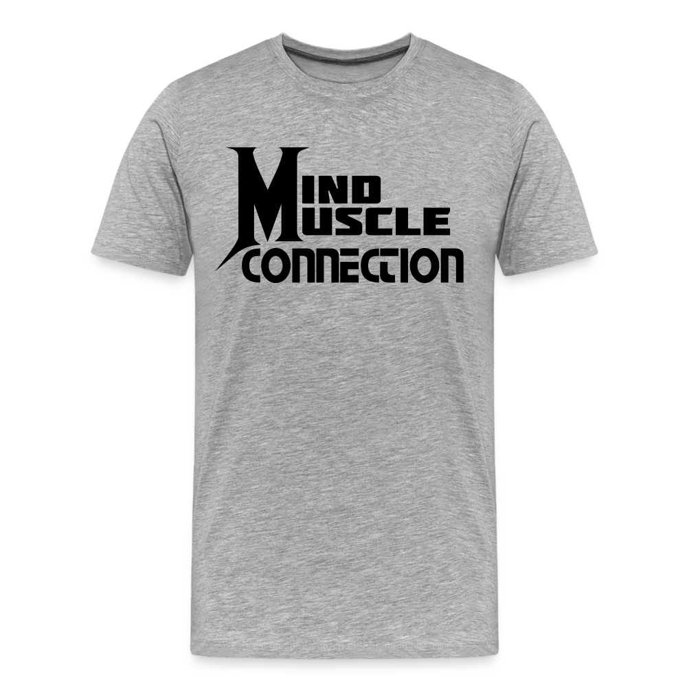 Mind Muscle Connection Men’s Premium Organic T-Shirt - heather gray