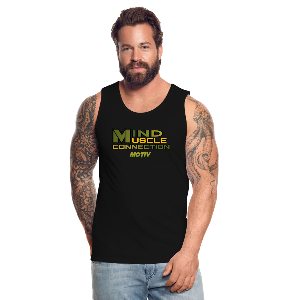 Mind Muscle Connection Men’s Premium Tank - black