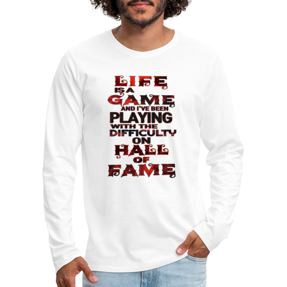 Lie Is A Game Premium Long Sleeve T-Shirt - white