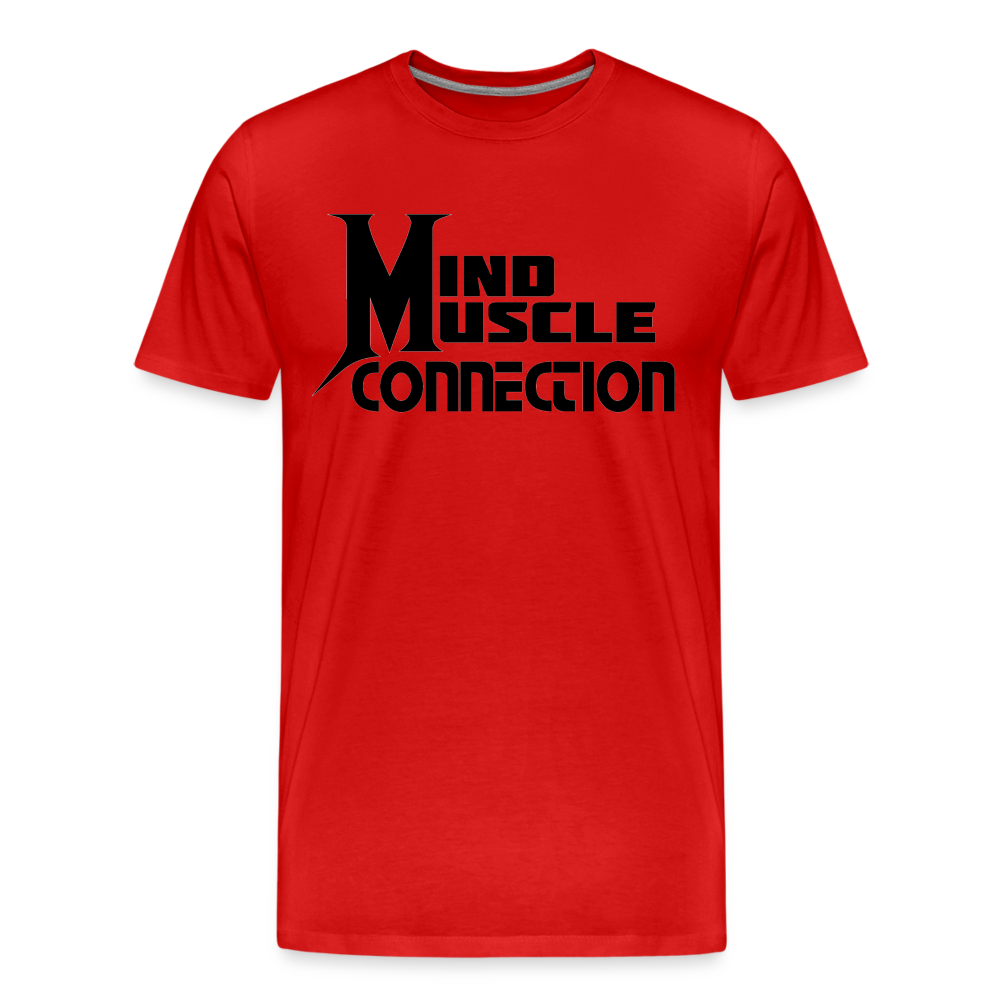 Mind Muscle Connection Men’s Premium Organic T-Shirt - red