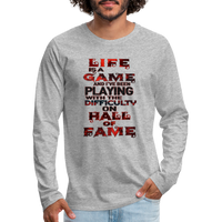 Lie Is A Game Premium Long Sleeve T-Shirt - heather gray