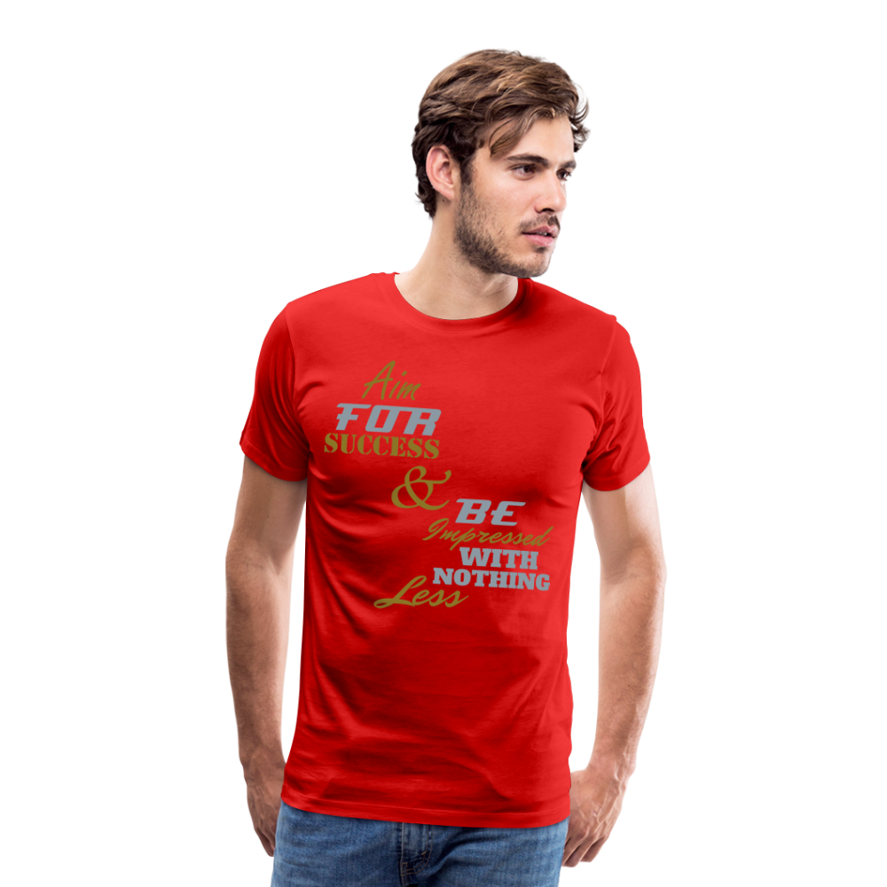 Aim For Success Men's Premium T-Shirt - red