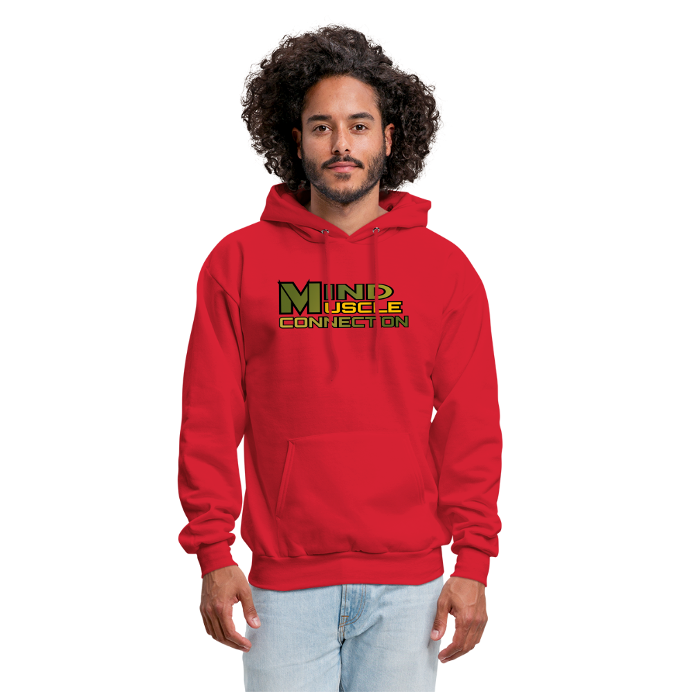 Mind Muscle Connection Men's Hoodie - red