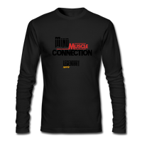 "MIND MUSCLE CONNECTION" Men's Long Sleeve Tee - black