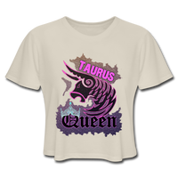 "TAURUS QUEEN" Women's Cropped T-Shirt - Dust