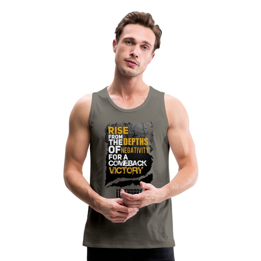 Comeback Victory Men’s Premium Tank - asphalt gray