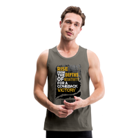 Comeback Victory Men’s Premium Tank - asphalt gray