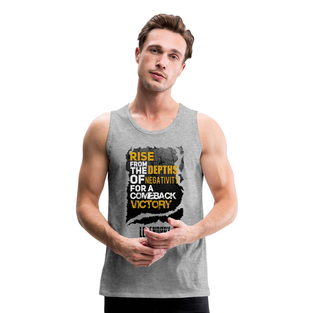 Comeback Victory Men’s Premium Tank - heather gray