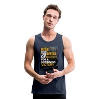 Comeback Victory Men’s Premium Tank - navy