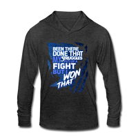 "BEEN THERE DONE THAT" Style 2 Tri-Blend Hoodie Shirt - heather black