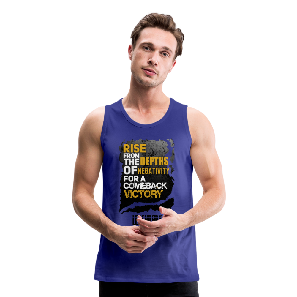 Comeback Victory Men’s Premium Tank - royal blue