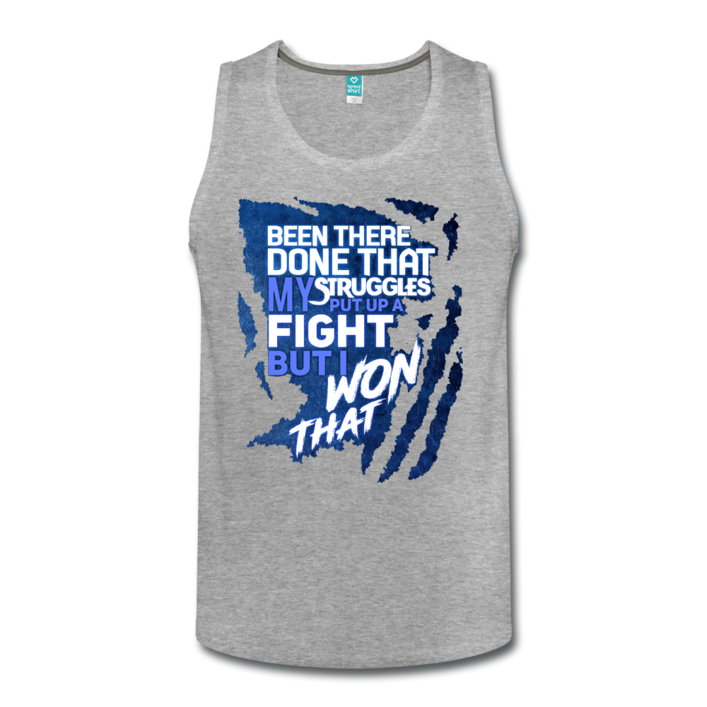 "BEEN THERE DONE THAT" Men’s Premium Tank - heather gray