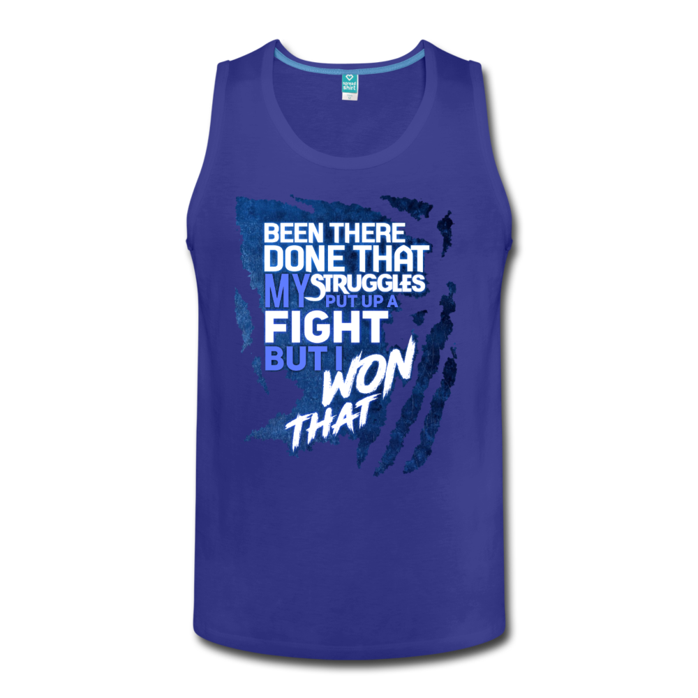 "BEEN THERE DONE THAT" Men’s Premium Tank - royal blue