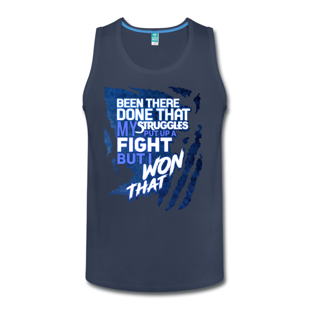 "BEEN THERE DONE THAT" Men’s Premium Tank - navy