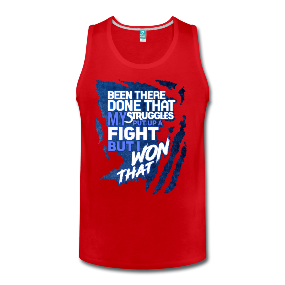 "BEEN THERE DONE THAT" Men’s Premium Tank - red