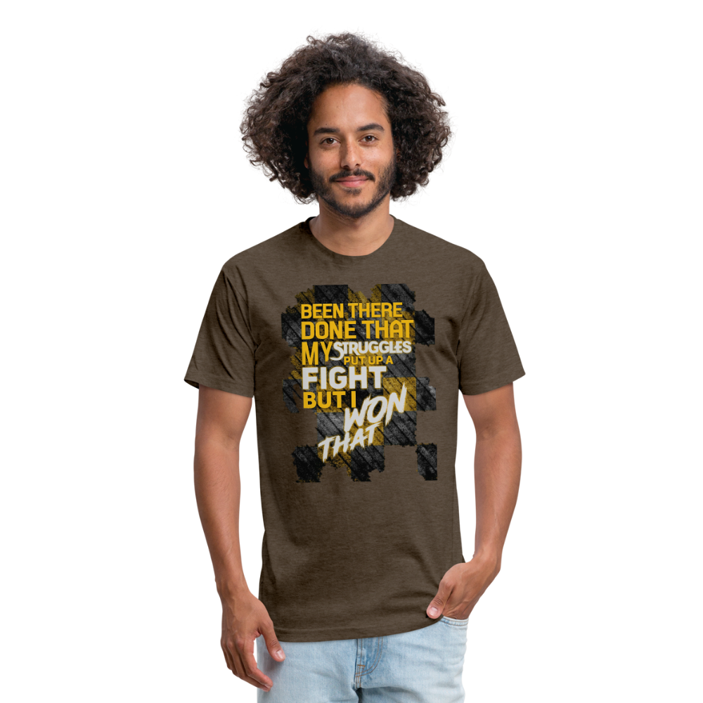 "BEEN THERE DONE THAT" T-Shirt by Next Level - heather espresso