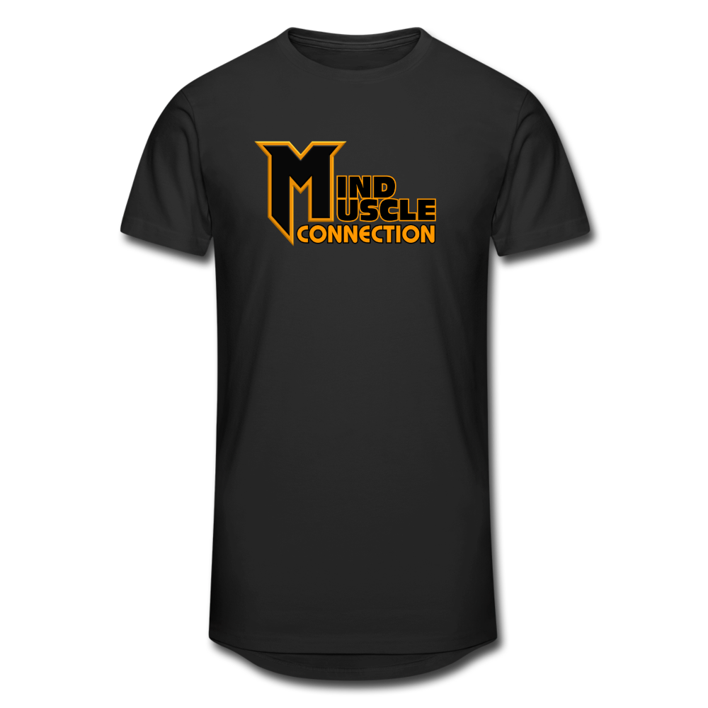 Mind Muscle Connection Long Body Urban Tee - black